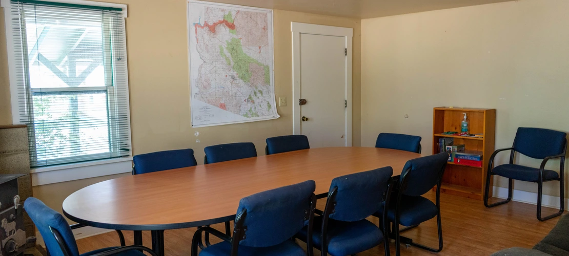 SRER Bunkhouse conference/dining area