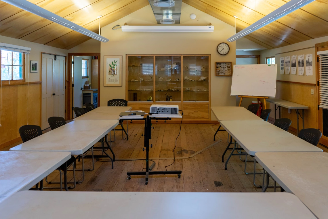 Interior view of SRER classroom and lecture hall