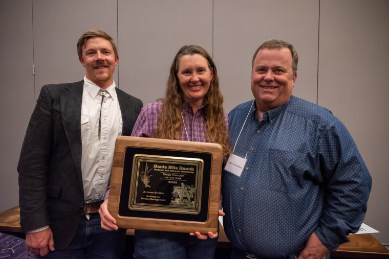 Brett Blum (Southern Arizona Experiment Station) and Micaela and Andrew McGibbon (Santa Rita Ranch).